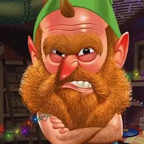 Official Crash Games logo: Angry Elf Christmas Miner by Gaming Corps at Melbet Casino