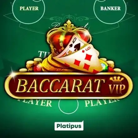 Baccarat VIP online game logo by Platipus on melbet-thailand.top