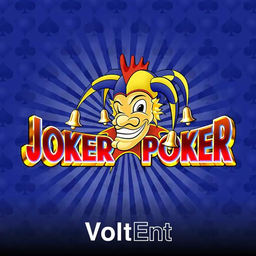 Joker Poker slot logo by VoltEnt at Melbet Casino