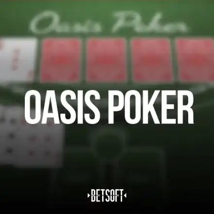 Oasis Poker logo – Table Games by Betsoft Gaming at Melbet Casino